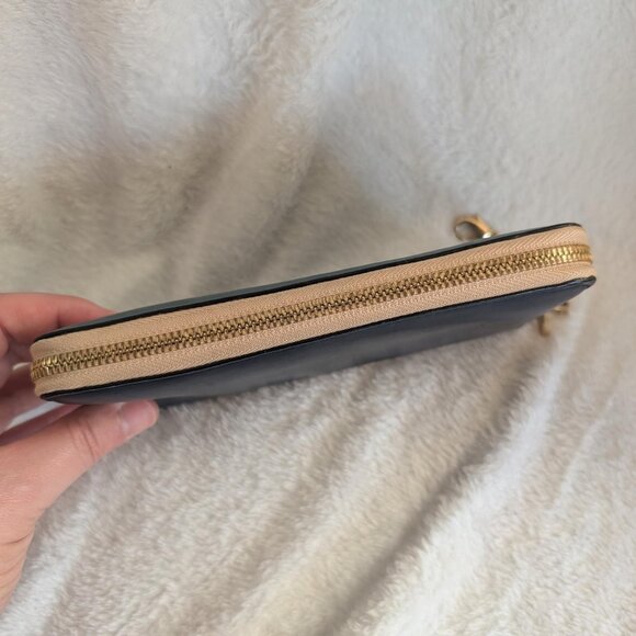 Authentic Chloe Two Toned Blue Continental Wallet with Chain Hook - Picture 8 of 15